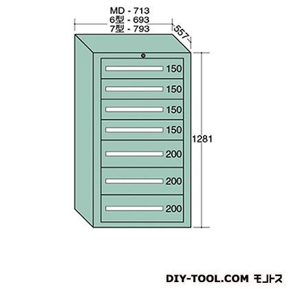 スタンダードキャビネット 幅×奥行×高さ:693×557×1281mm 6-1218 1