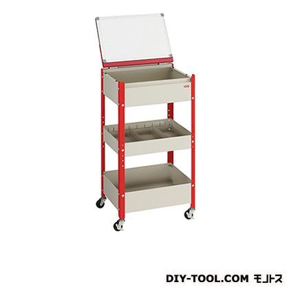 ワークワゴン レッド 幅×奥行×高さ:458×360×860mm WBW-R 1