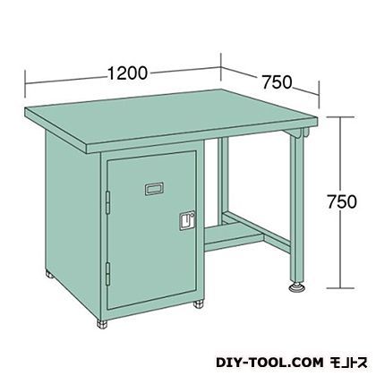 中量作業台 幅×奥行×高さ:1200×750×750mm KS127B 1