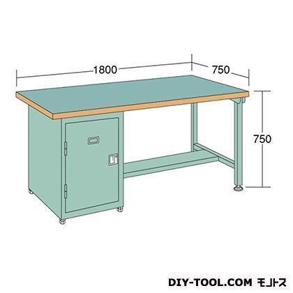 中量作業台 幅×奥行×高さ:1500×750×750mm KL157B 1