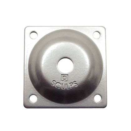 棚板取付用座金スマートレグ用 シルバー 60mm×60mm 70-416 1