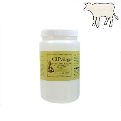 バターミルクペイント コーナー カップボード イエロー ホワイト 946ml BM-1325Q 1