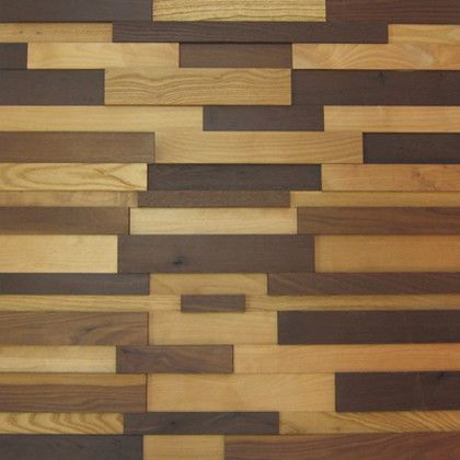 WOOD BRICK WALL PANEL【LIGHT】 金具あり(横)