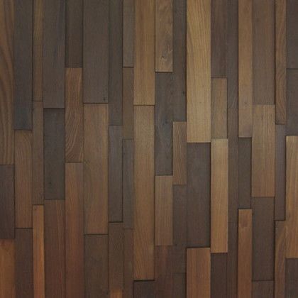 WOOD BRICK WALL PANEL【DARK】 金具あり(縦)