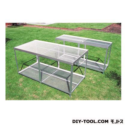 アルミ製ベンチ 幅×奥行×高さ:50×165×85cm 1705型 1