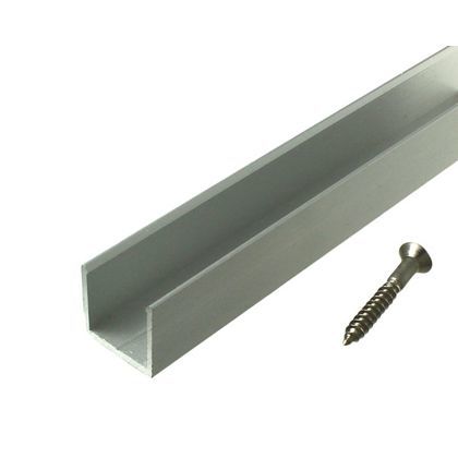 U型アルミレール シルバー 1m U-11 1