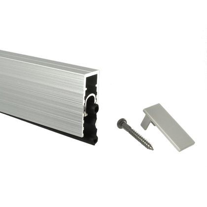 フロアーリックビルドインタイプ開き戸用 シルバー 1000mm FL-BQ-1000 1