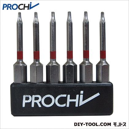 6本組ヘクスローブビットロングTX6 PRC-BIT50-TX6 1