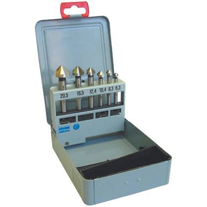 カウンターシンクセット 90°6本組 HSS