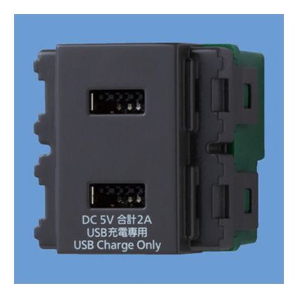 埋込充電用USBコンセント(2ポート) グレー WN1472H 1