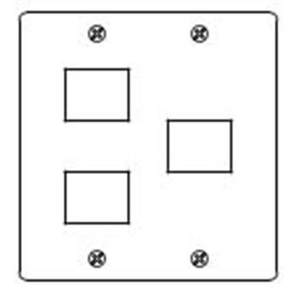 新金属プレート3個用(2個+1個用)標準プレート WN7573 1