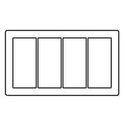 コスモシリーズワイド21新金属プレート2型スイッチプレート4連用 WTC9204 1