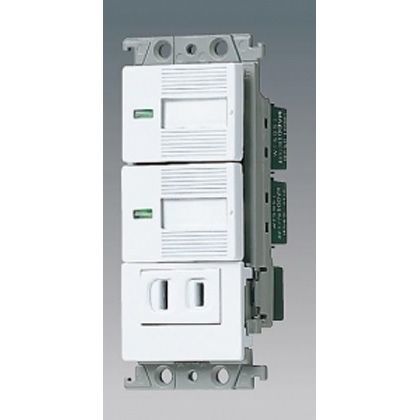 コスモシリーズワイド21埋込ほたるスイッチB×2・コンセント