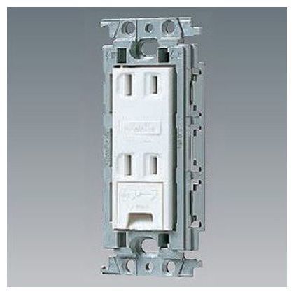 コスモシリーズワイド21埋込アースターミナル付ダブルコンセント