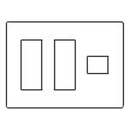 新金属コンセントプレート2型(3連用/7個用) WTF9207 1