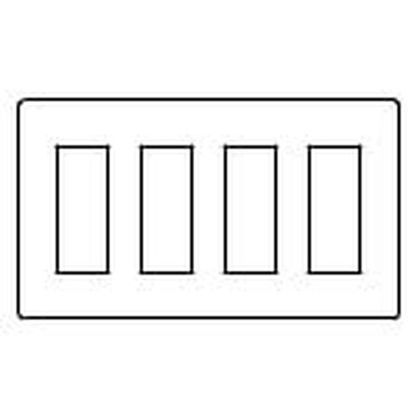 新金属コンセントプレート2型(4連用/12個用) WTF9212 1