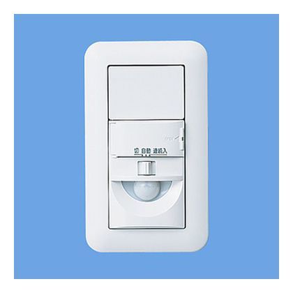トイレ壁取付熱線センサ付自動スイッチ(2線式)ブランクチップ付 ホワイト WTK1211W 1