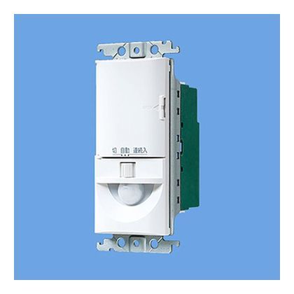 トイレ壁取付熱線センサ付自動スイッチ(換気扇連動用) ホワイト WTK1614W 1