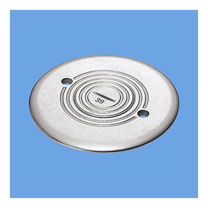 フロアプレートシルバー丸型C51(固定型) DUK7003 1