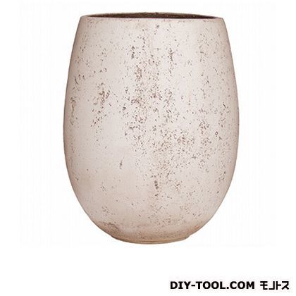 植木鉢エッグプレーン L H128-01 ホワイト 1