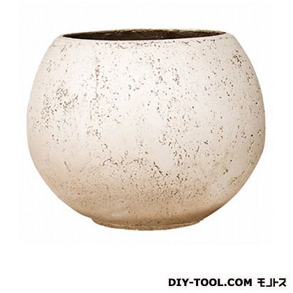 植木鉢グローブプレーン L H132-01 ホワイト 1