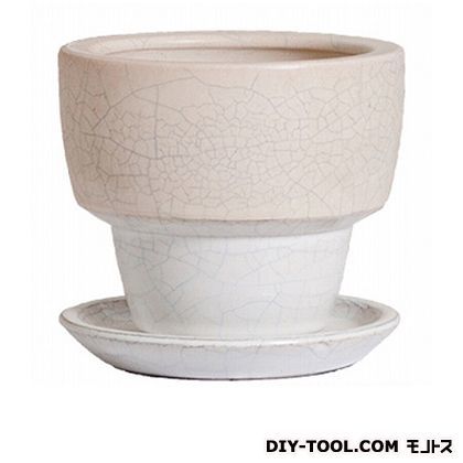 植木鉢アダラ受皿付 M 548-11 チタンホワイト 1