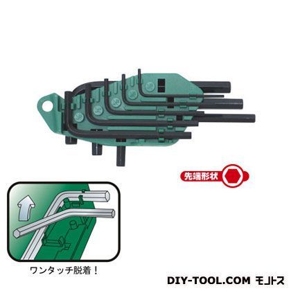 六角棒レンチ・ショート8pcs グリーン HK-8SI 1点