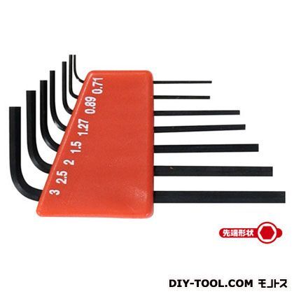 精密ヘックスレンチ7本組 レッド SHRM-7 1点