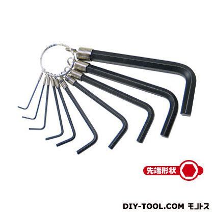 リング式六角棒レンチ10pcs ブラック HKR-10M 1点