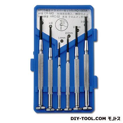 6pcs精密ドライバセット ブルー 1005-A 1点