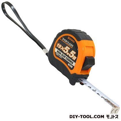 マグネッフック付ノンスリップコンベ ブラック×オレンジ 19mm×5.5m MNC-1955 1点