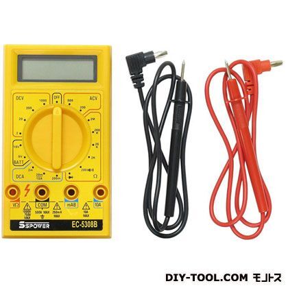 マルチメータ イエロー EC-5308B 1点
