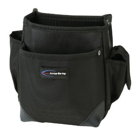 SR waist bag series SR 電工袋2段 Sタイプ ブラック H200×W220×D100mm SR-77BK 1