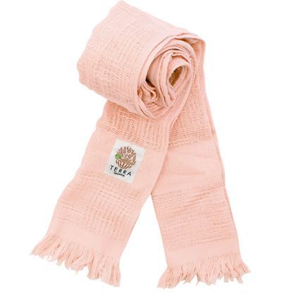 TERRA TERRA コットンマフラー サーモンピンク L33×W134mm TR-300SP 1個