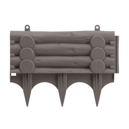 土留メ丸太調 ダークブラウン 45型 1