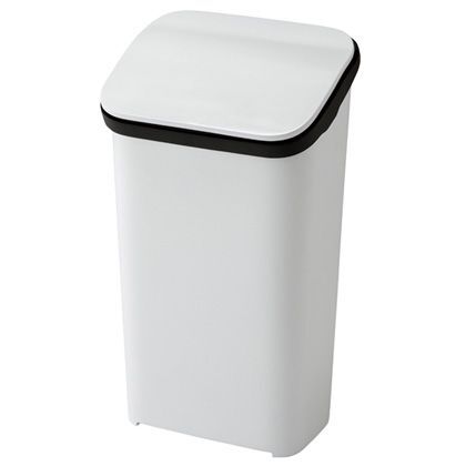 スムースごみ箱ダストボックスブッシュGBBH007 ホワイト 20L 252814 1点