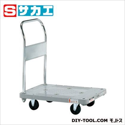 樹脂ハンドカーサイレントキャスター取手固定式 グレー SHT10KS 1