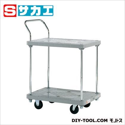 樹脂ハンドカー標準キャスター2段片袖 グレー SHT12 1