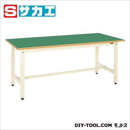 軽量作業台SKKタイプ カラー:アイボリー、天板カラー:グリーン SKK69FNI 1