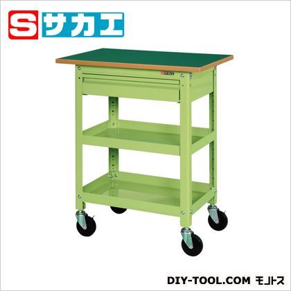 スーパースペシャルワゴン(引出し・天板付) グリーン SSW112RCT 1