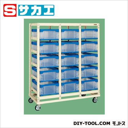 コンテナラックケース(移動タイプ3連)
