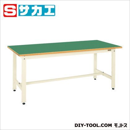 中量作業台CSタイプ カラー:アイボリー 天板カラー:グリーン 1800×D750×H740mm CS187FIG 1
