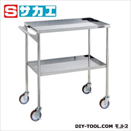 ステンレスCSワゴン(パンチング仕様・取手付・SUS304) ステンレス W750×D450×H845mm CSEFPSU 1