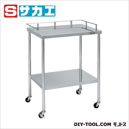 ステンレスCSワゴン(3方コボレ止め付・SUS304) ステンレス W600×D450×H810mm CSFD3SU 1