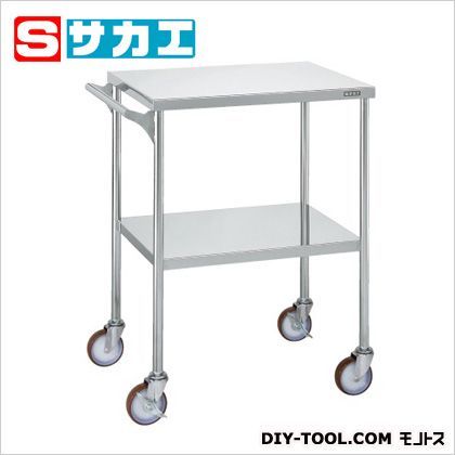 ステンレスCSワゴン(SUS304・取手付・ナイロンウレタン車) ステンレス W600×D450×H815mm CSFDSU 1