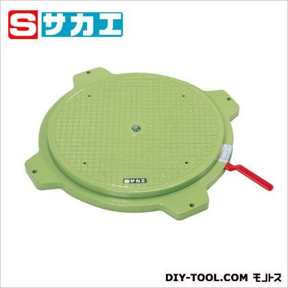 クルクル回転盤(樹脂製・ハンドストッパー付) グリーン φ363×□499×39mm PS36 1