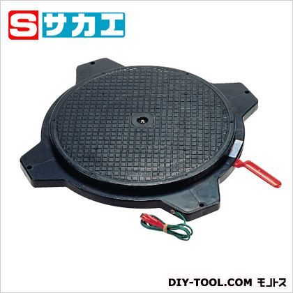 クルクル回転盤(導電性タイプ・ハンドストッパー付) ブラック φ363×□499×39mm PS36DD 1