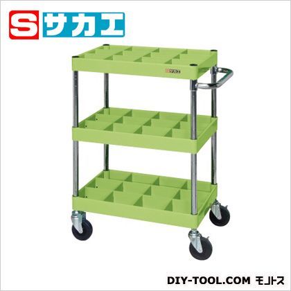 CSパールワゴン グリーン W600×D400×H880mm CSP608FK3 1