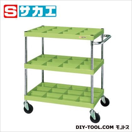 CSパールワゴン グリーン W750×D500×H880mm CSP758K3 1