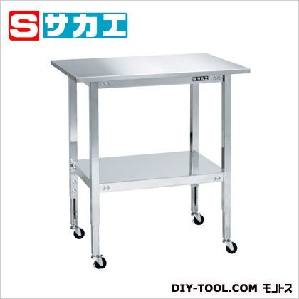 ステンレスフリーワゴン(天板付・高さ調整タイプ) ステンレス STFW470T 1